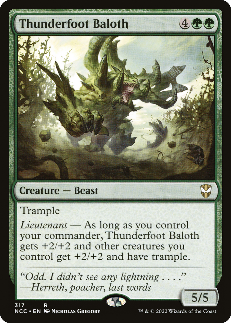 Thunderfoot Baloth [Streets of New Capenna Commander]-1