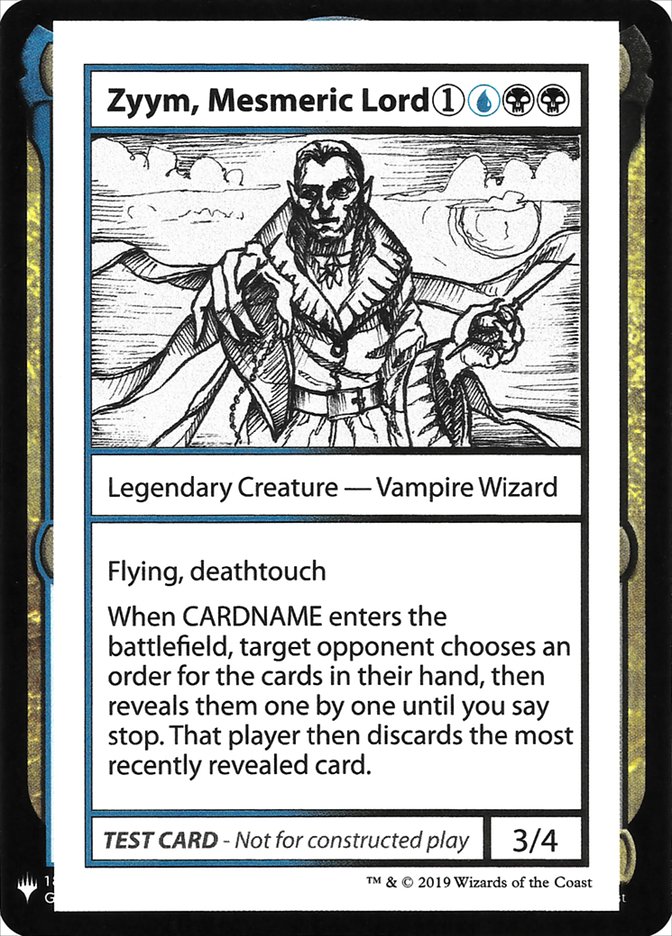 Zyym, Mesmeric Lord [Mystery Booster Playtest Cards]-1