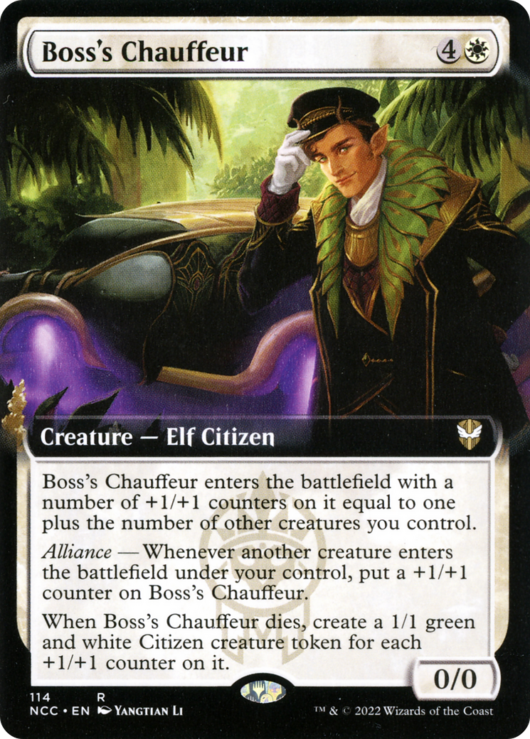 Boss's Chauffeur (Extended Art) [Streets of New Capenna Commander]-1