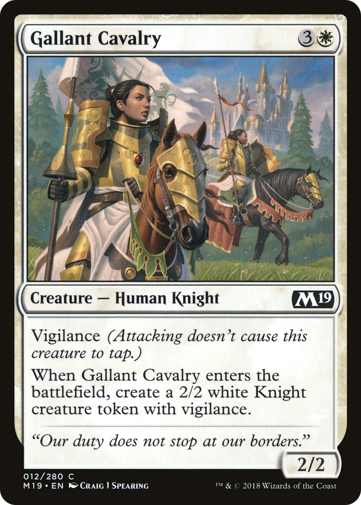 Gallant Cavalry [Core Set 2019]-1