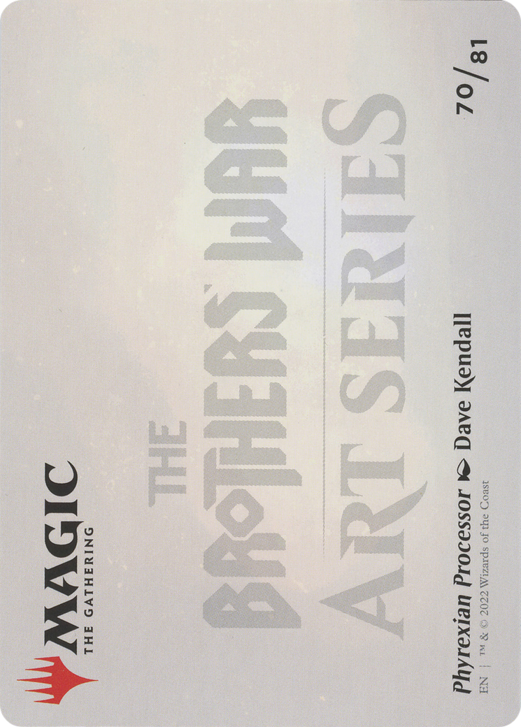 Phyrexian Processor // Phyrexian Processor (ABRO-070) - The Brothers' War Art Series (Borderless)-2