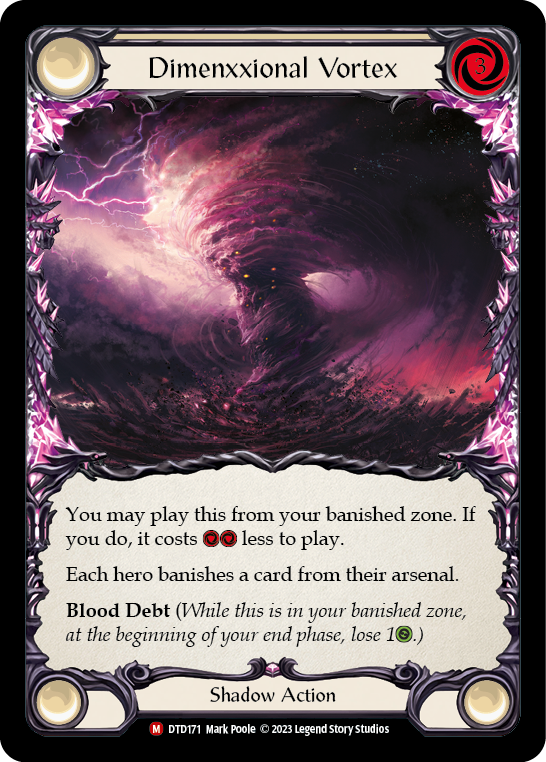 Dimenxxional Vortex [DTD171] (Dusk Till Dawn)  Rainbow Foil