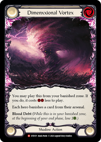 Dimenxxional Vortex [DTD171] (Dusk Till Dawn)  Rainbow Foil