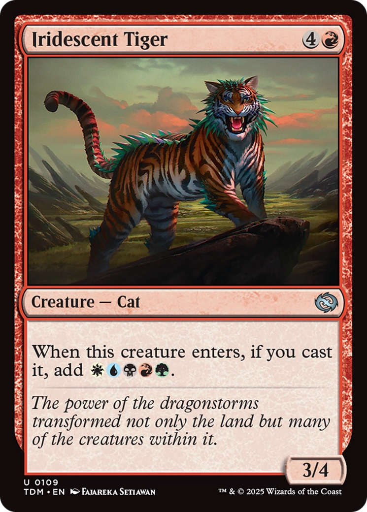 Iridescent Tiger [Tarkir: Dragonstorm]-1