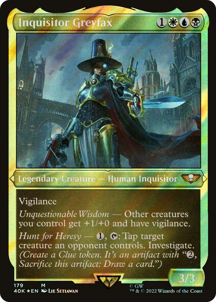 Inquisitor Greyfax (Display Commander) (Surge Foil) [Warhammer 40,000]-1