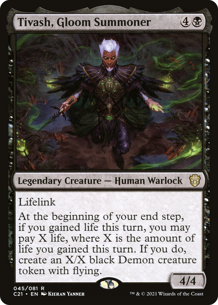 Tivash, Gloom Summoner (C21-045) - Commander 2021-1
