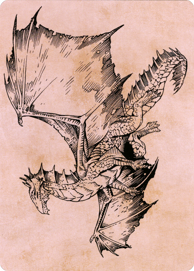 Ancient Bronze Dragon // Ancient Bronze Dragon (ACLB-058) - Battle for Baldur's Gate Art Series (Borderless)-1
