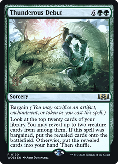Thunderous Debut (PRE-190) - Wilds of Eldraine Promos Foil-1
