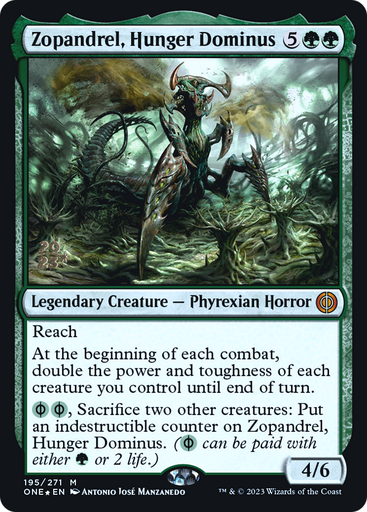 Zopandrel, Hunger Dominus (PRE-195) - Phyrexia: All Will Be One Promos Foil-1