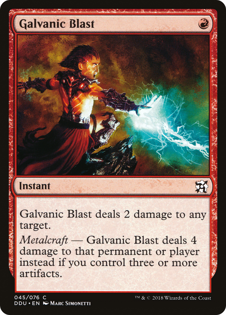 Galvanic Blast [Duel Decks: Elves vs. Inventors]-1