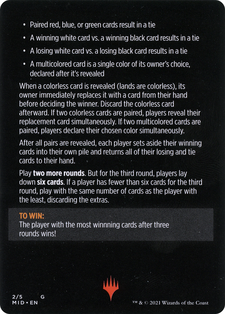 Day Vs. Night // Day vs. Night (cont'd) (MMID-002) - Innistrad: Midnight Hunt Minigames-2