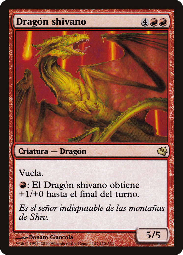 Shivan Dragon (Spanish) - "Dragon shivano" (PS11-120) - Salvat 2011-1