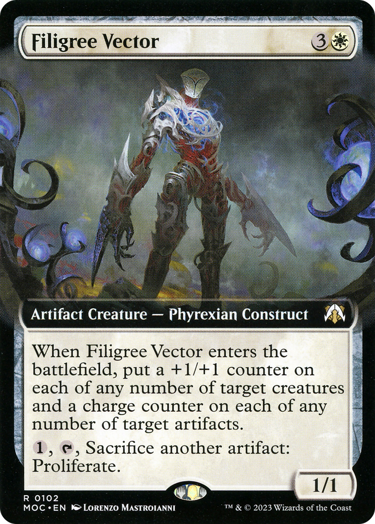 Filigree Vector (Extended Art) [March of the Machine Commander]-1