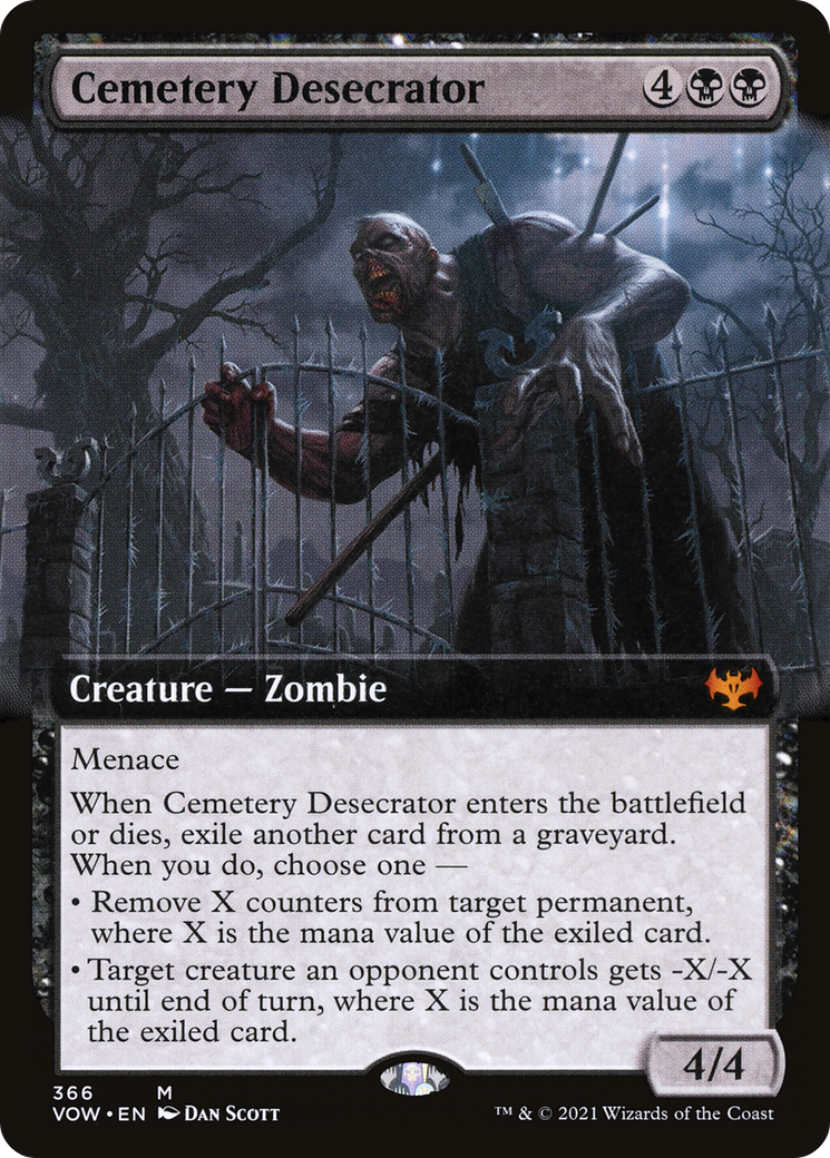 Cemetery Desecrator (Extended Art) [Innistrad: Crimson Vow]-1