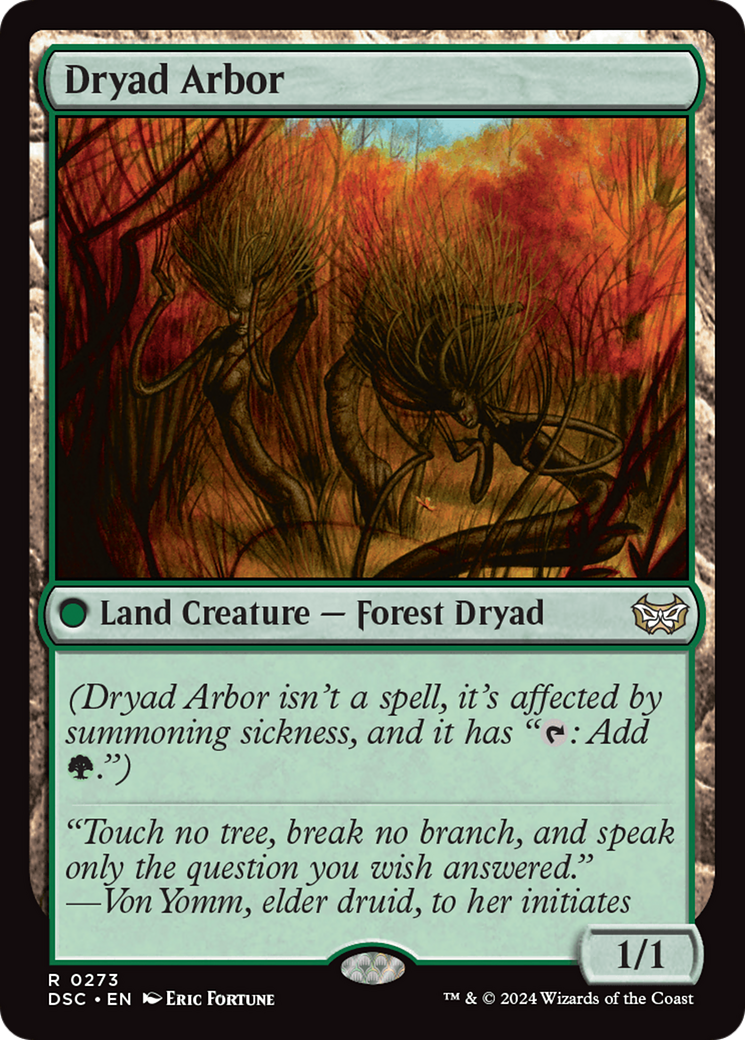 Dryad Arbor [Duskmourn: House of Horror Commander]-1