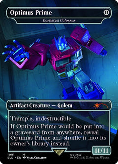 Darksteel Colossus - Optimus Prime (Borderless) [Secret Lair Drop Series]-1