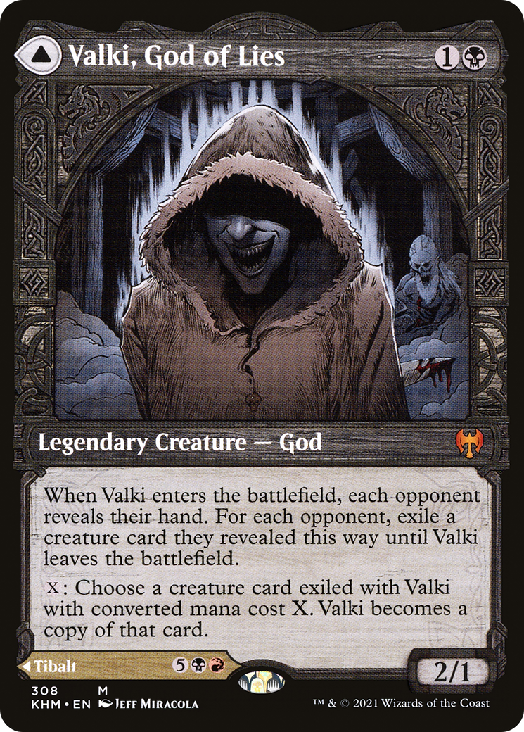 Valki, God of Lies (Showcase) (KHM-308) - Kaldheim: (Showcase) Foil-3