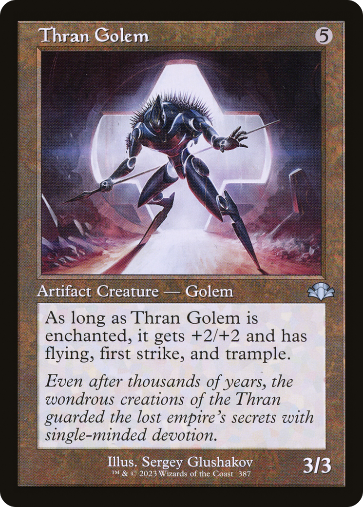 Thran Golem (Retro) [Dominaria Remastered]-1