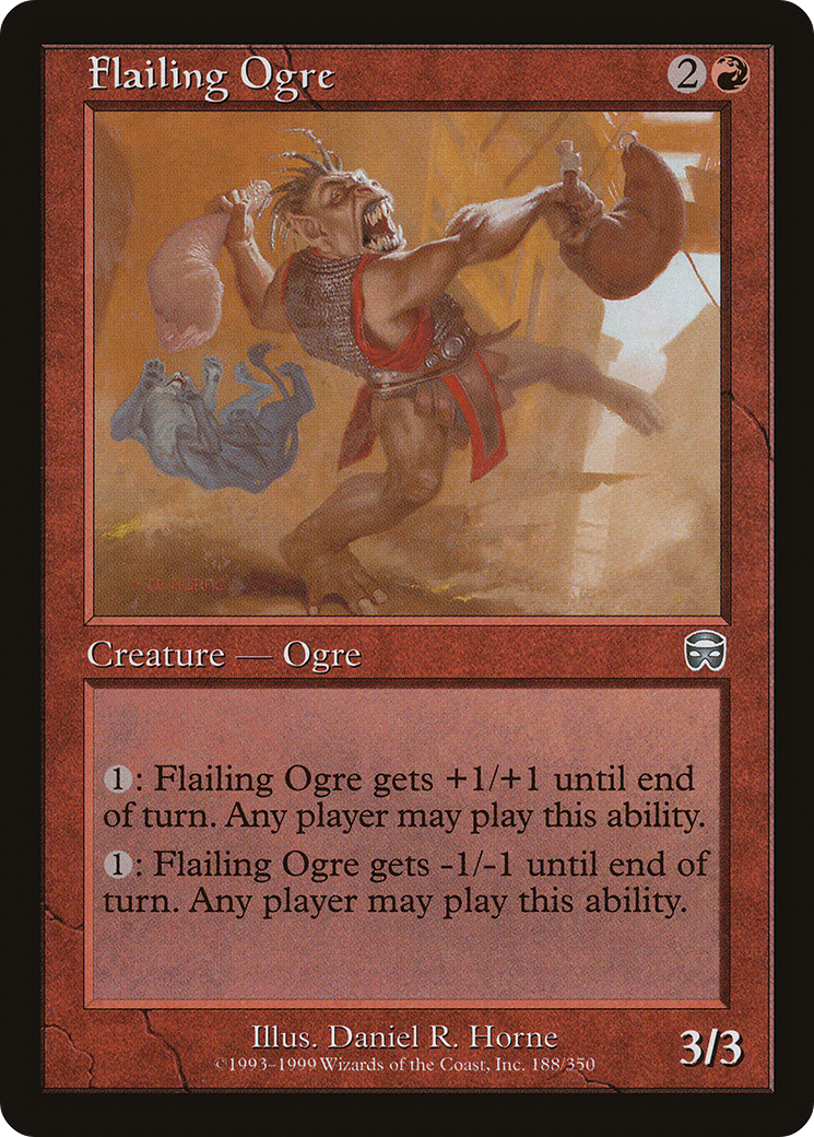 Flailing Ogre [Mercadian Masques]-1