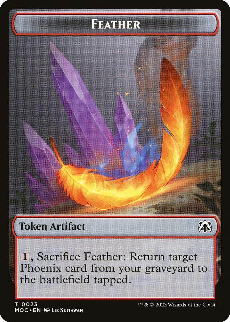 Feather (TMOC-023) - March of the Machine Commander Tokens-1