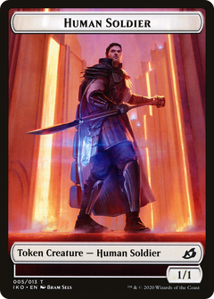 Human Soldier Token (005/013) [Ikoria: Lair of Behemoths Tokens]-1