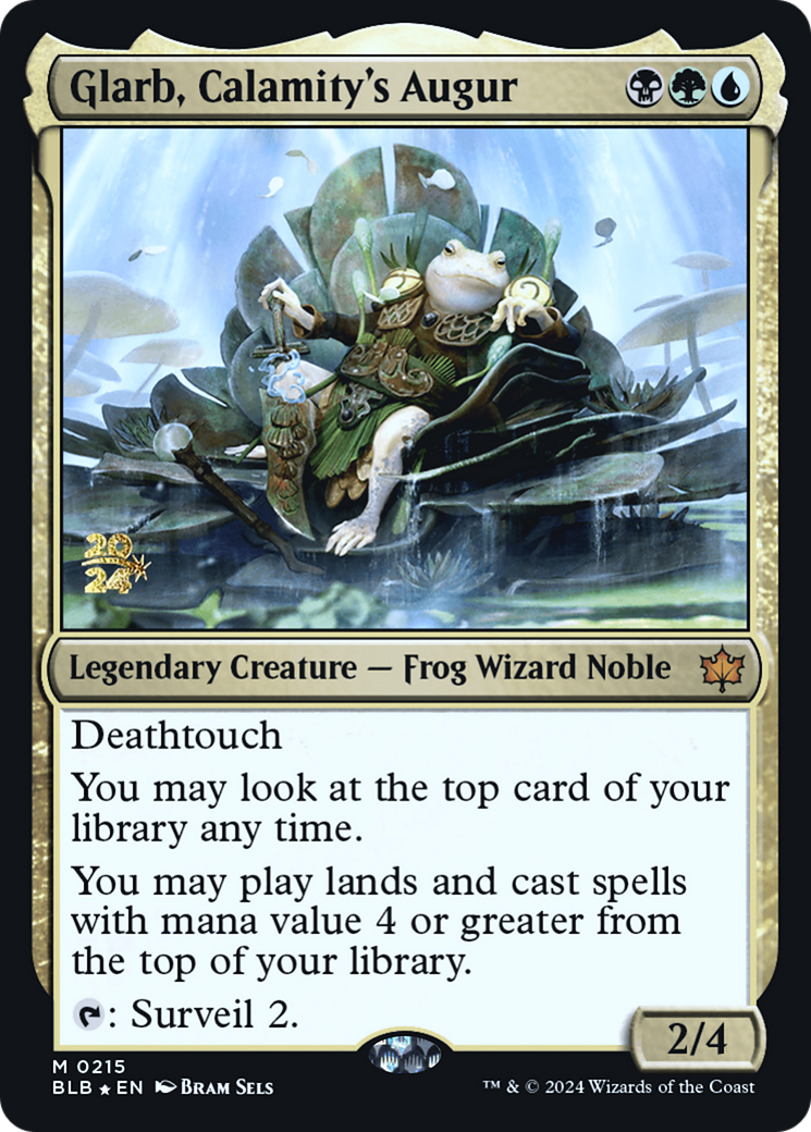 Glarb, Calamity's Augur [Bloomburrow Prerelease Promos]-1