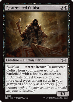 Resurrected Cultist [Duskmourn: House of Horror]-1