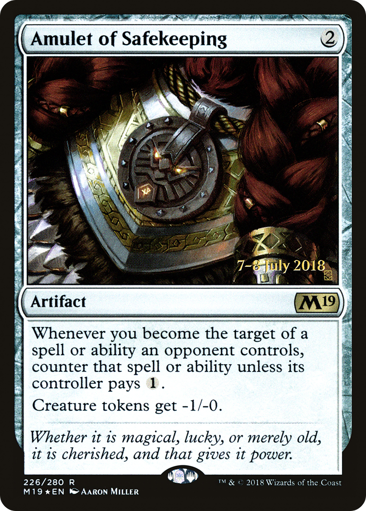 Amulet of Safekeeping [Core Set 2019 Prerelease Promos]-1