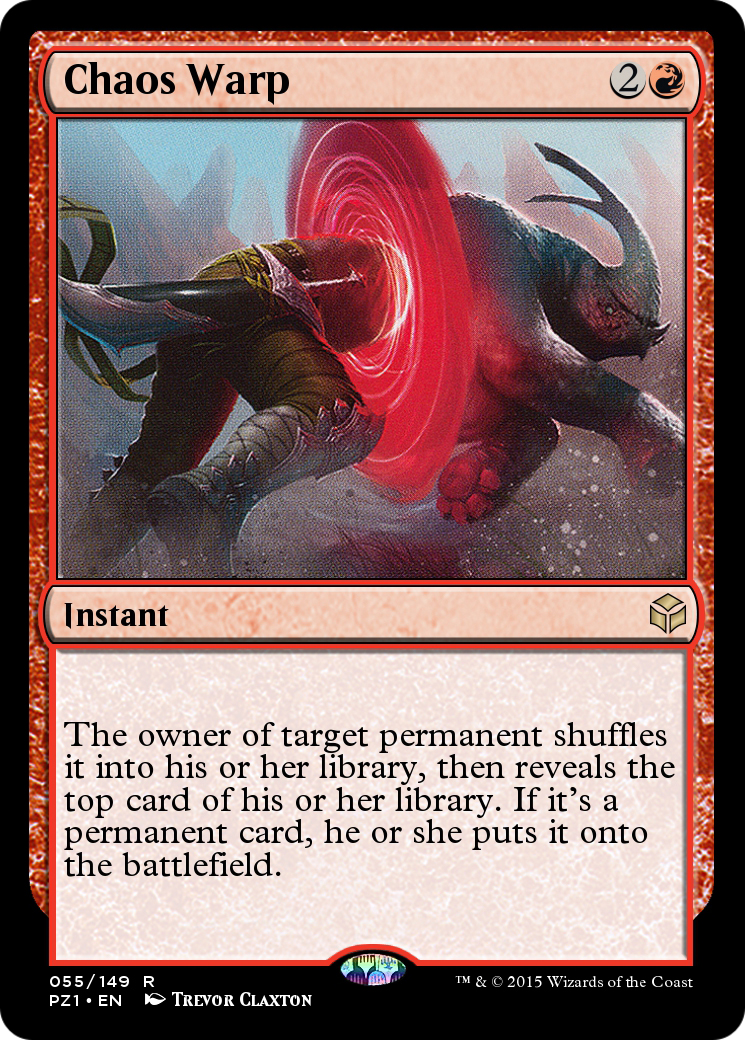 Chaos Warp (PZ1-055) - Legendary Cube Prize Pack Foil-1