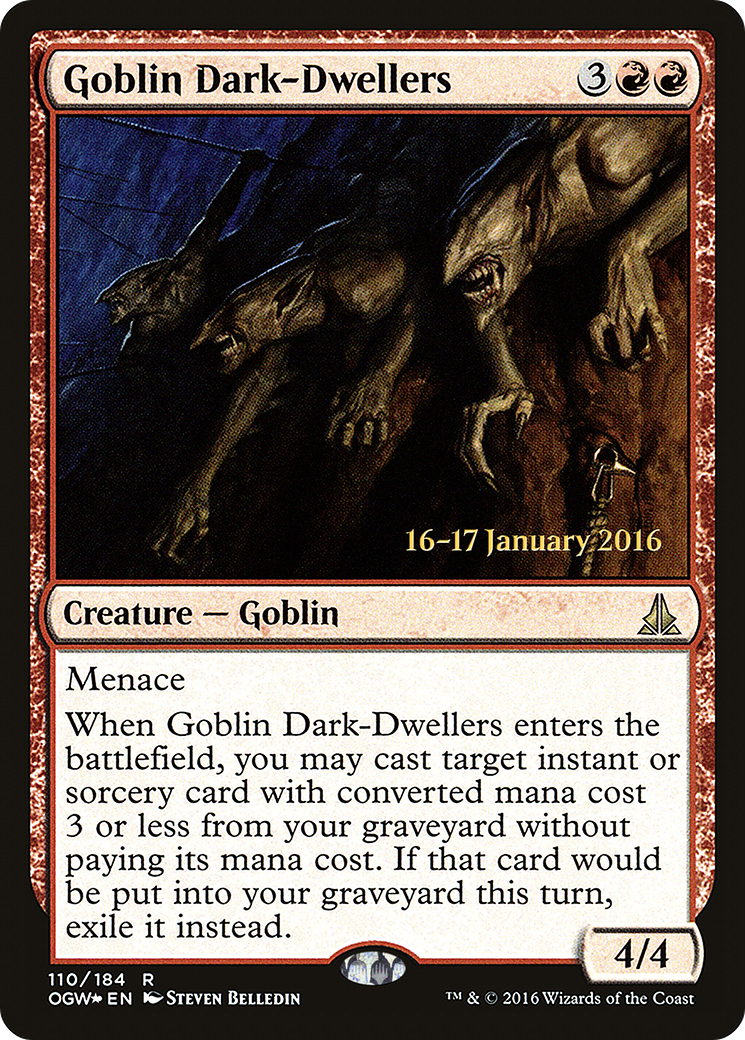 Goblin Dark-Dwellers [Oath of the Gatewatch Prerelease Promos]-1