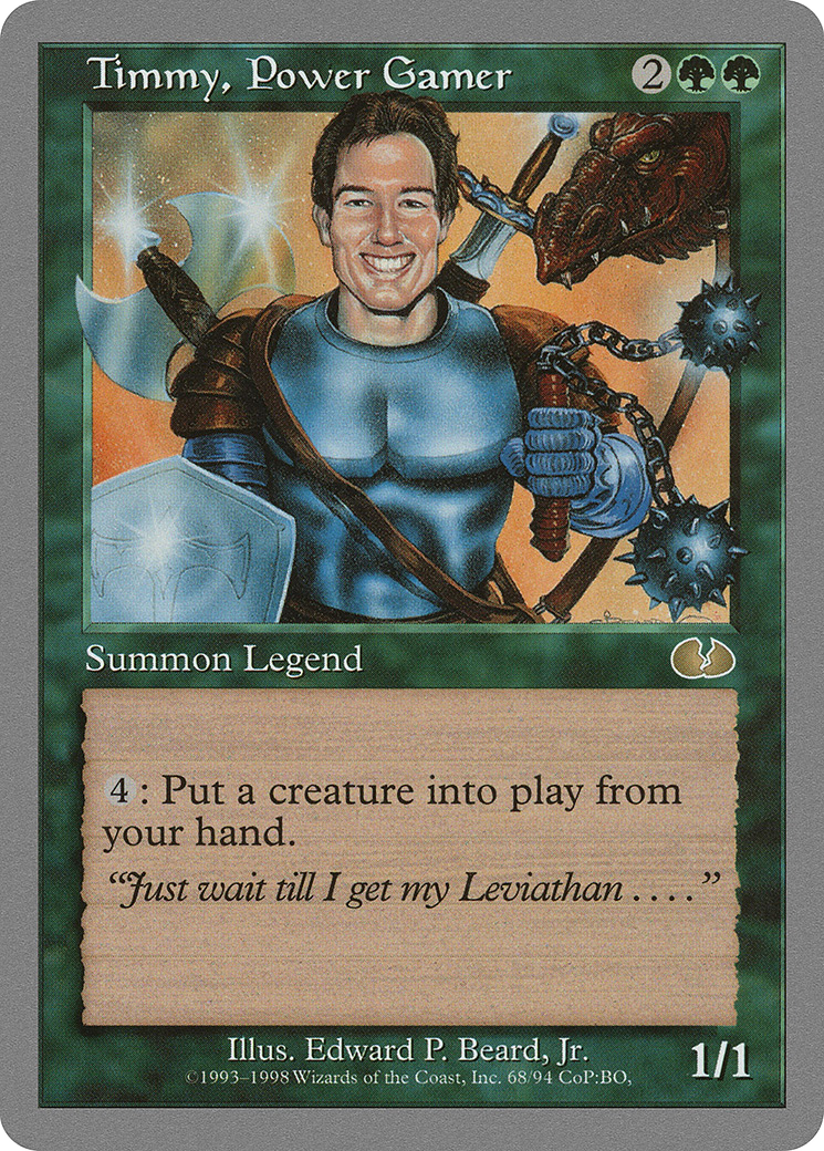 Timmy, Power Gamer (UGL-068) - Unglued-1