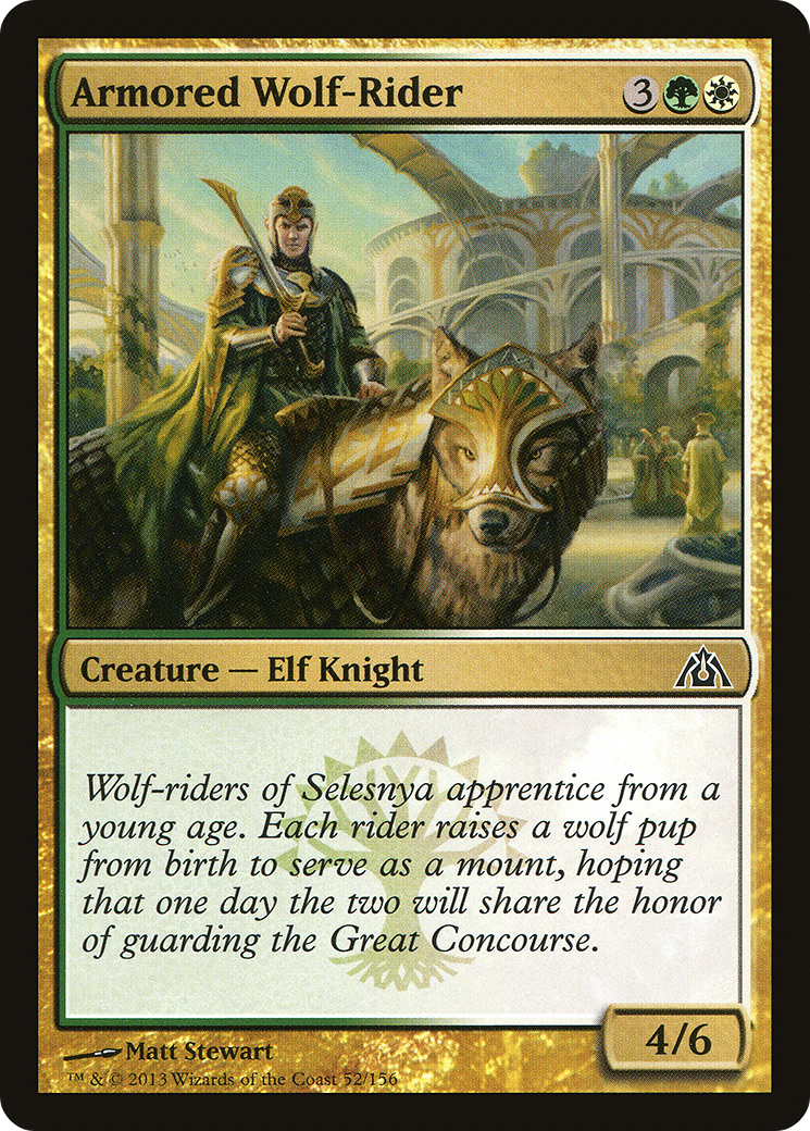 Armored Wolf-Rider [Dragon's Maze]-1