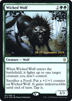 Wicked Wolf (PRE-181) - Throne of Eldraine Promos Foil-1