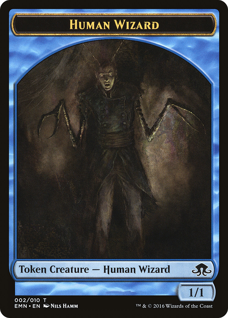 Human Wizard Token [Eldritch Moon Tokens]-1