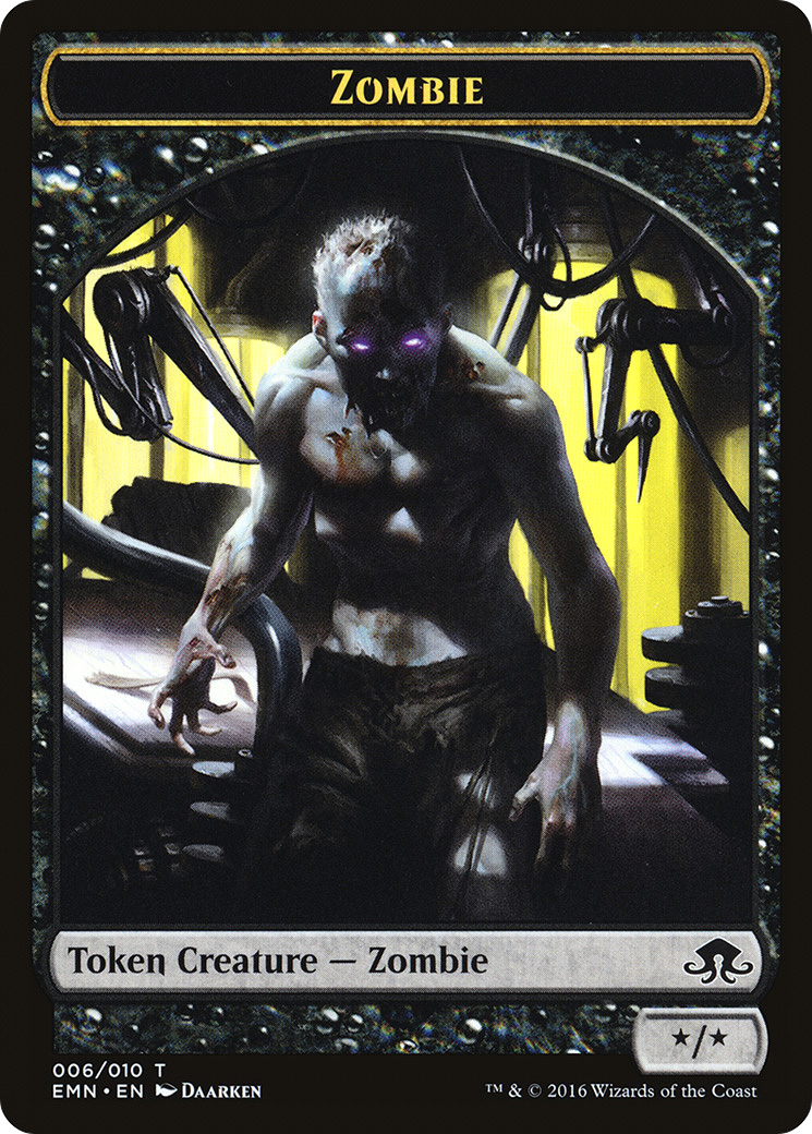 Zombie Token (006) (EMN-006) - Eldritch Moon Tokens-1