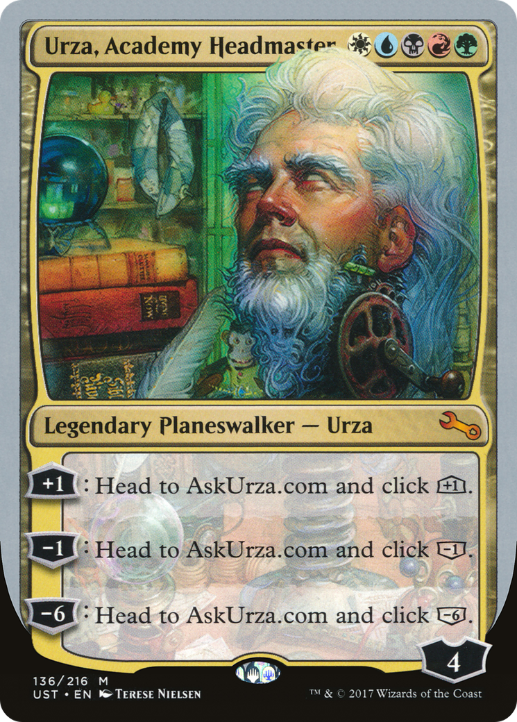 Urza, Academy Headmaster (UST-136) - Unstable Foil-1