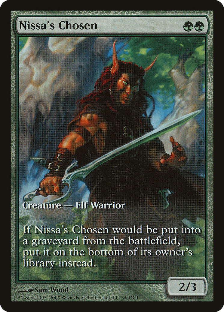 Nissa's Chosen (Game Day) (Extended Art) [Zendikar Promos]-1