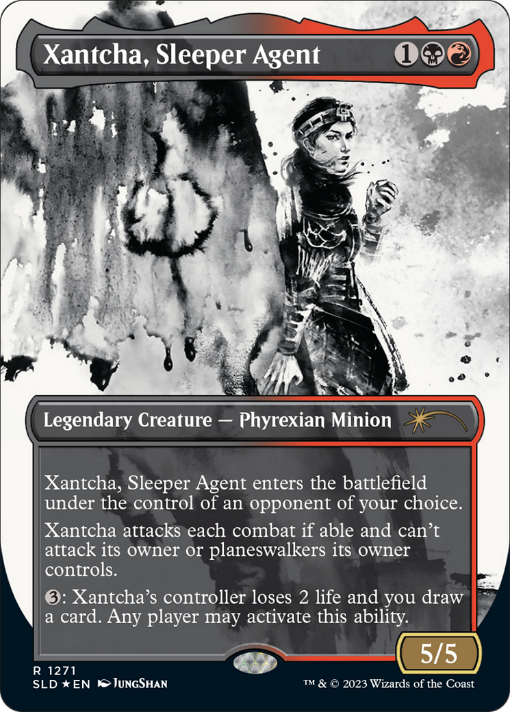 Xantcha, Sleeper Agent (Halo Foil) (SLD-1271) - Secret Lair Drop: (Showcase) (Borderless) Foil-1