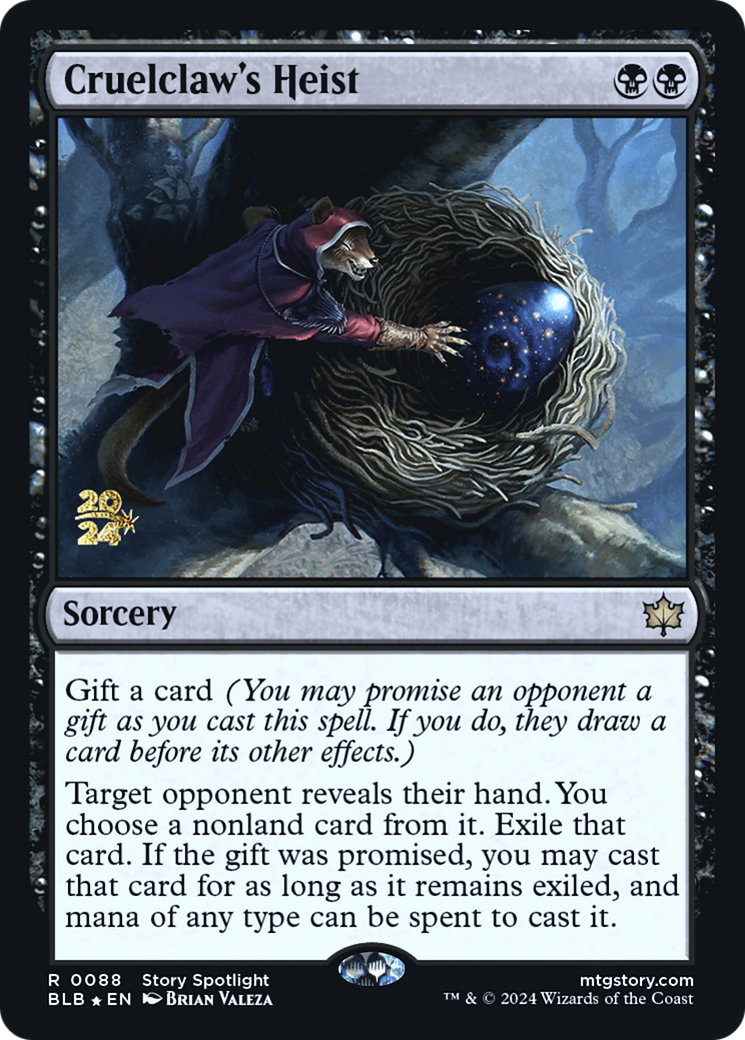 Cruelclaw's Heist [Bloomburrow Prerelease Promos]-1