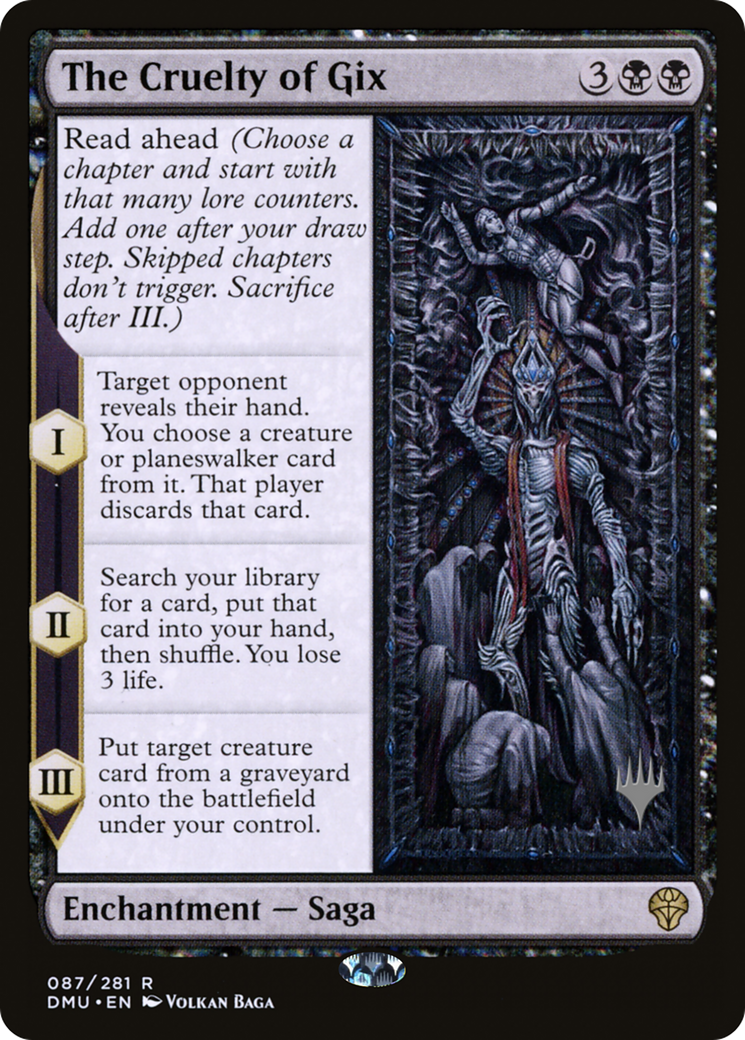 The Cruelty of Gix (Promo Pack) [Dominaria United Promos]-1