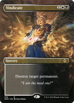 Vindicate (Borderless) (MH2-322) - Modern Horizons 2 (Borderless) Foil-1