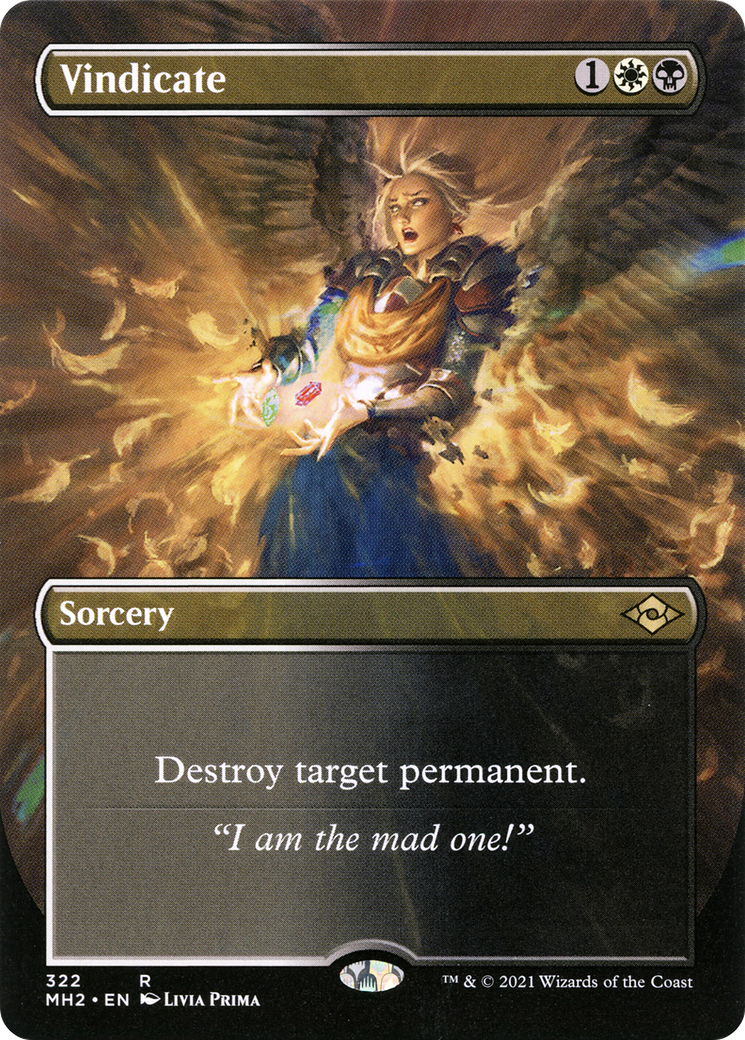 Vindicate (Borderless) (MH2-322) - Modern Horizons 2 (Borderless)-1