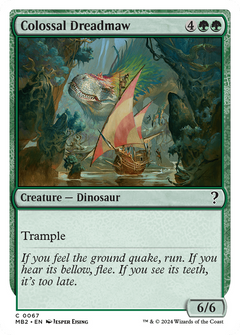 Colossal Dreadmaw (White Border) [Mystery Booster 2]-1