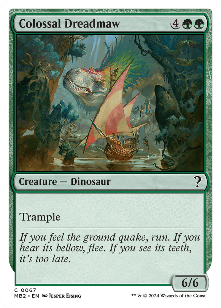 Colossal Dreadmaw (White Border) [Mystery Booster 2]-1