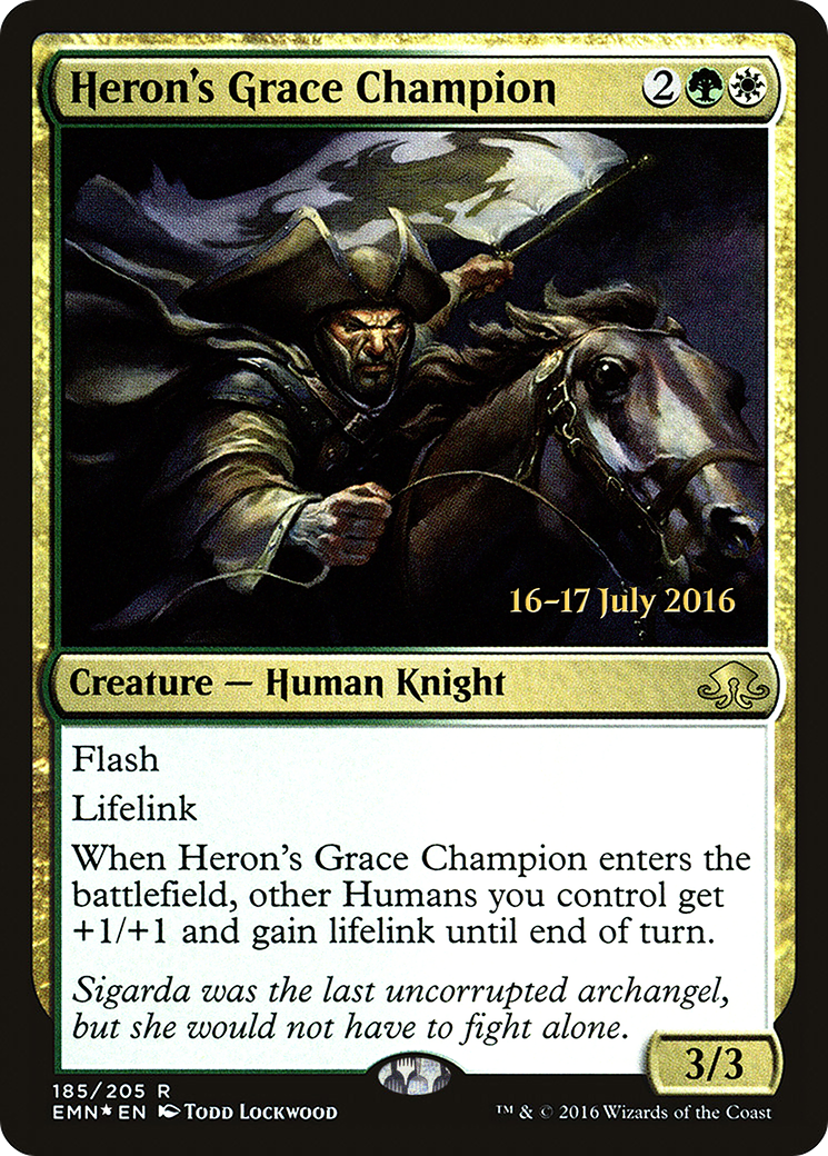 Heron's Grace Champion [Eldritch Moon Prerelease Promos]-1