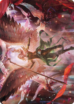 Sigarda's Summons // Sigarda's Summons (AVOW-017) - Crimson Vow Art Series (Borderless) Foil-1