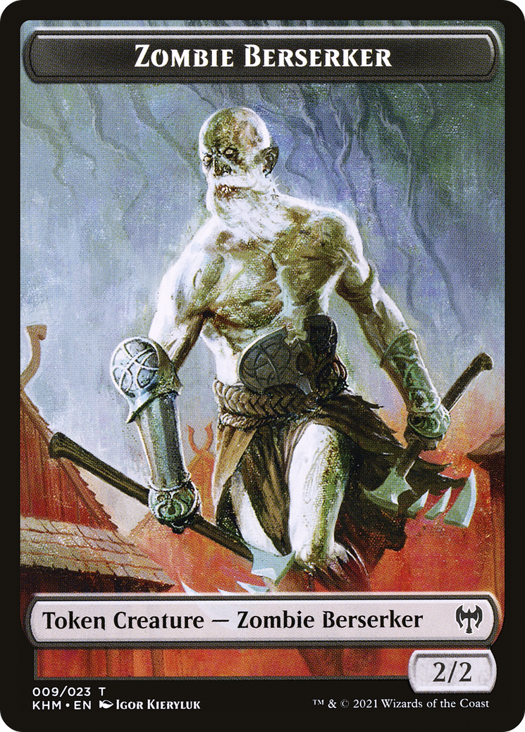 Zombie Berserker (TKHM-009) - Kaldheim Tokens-1