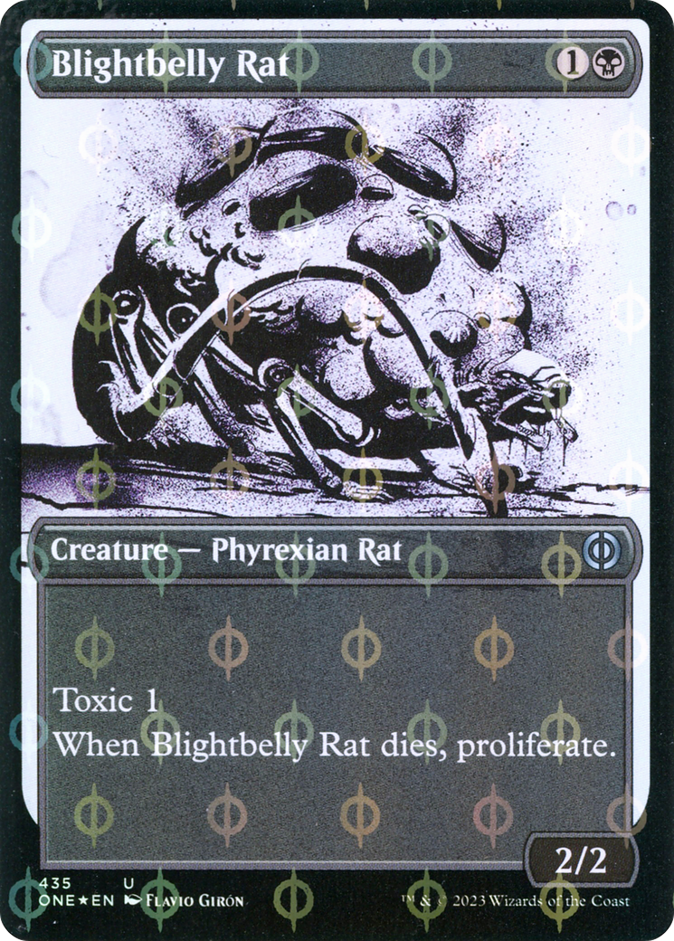 Blightbelly Rat (Showcase Ichor Step-and-Compleat Foil) [Phyrexia: All Will Be One]-1