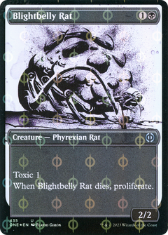 Blightbelly Rat (Showcase Ichor Step-and-Compleat Foil) [Phyrexia: All Will Be One]-1