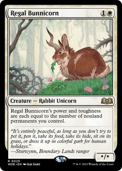Regal Bunnicorn (Promo Pack) [Wilds of Eldraine Promos]-1